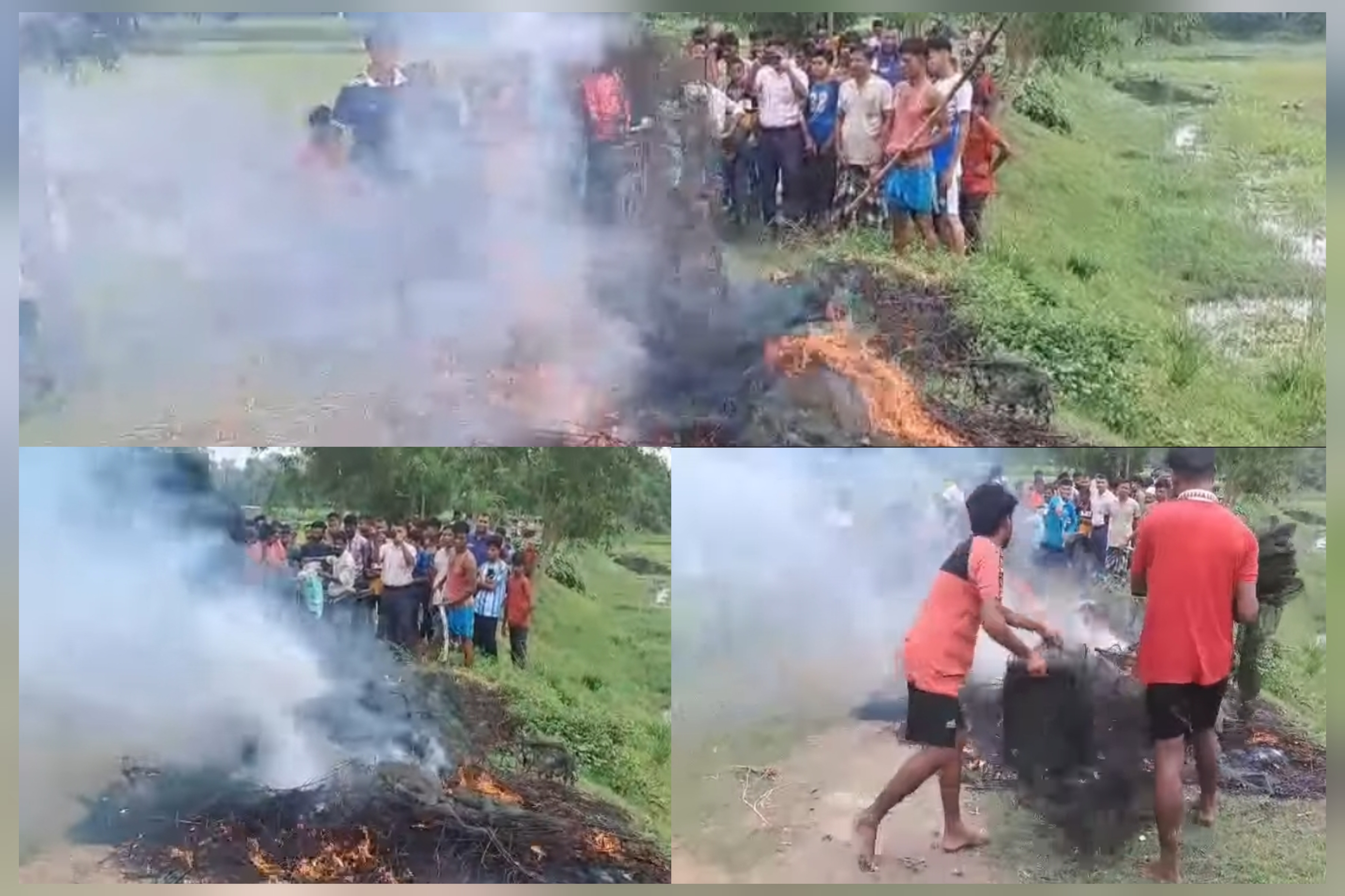 গোপালপুরে অবৈধ চায়না জাল বিরোধী অভিযান: ১ হাজার মিটার জাল জব্দ ও পুড়িয়ে ধ্বংস