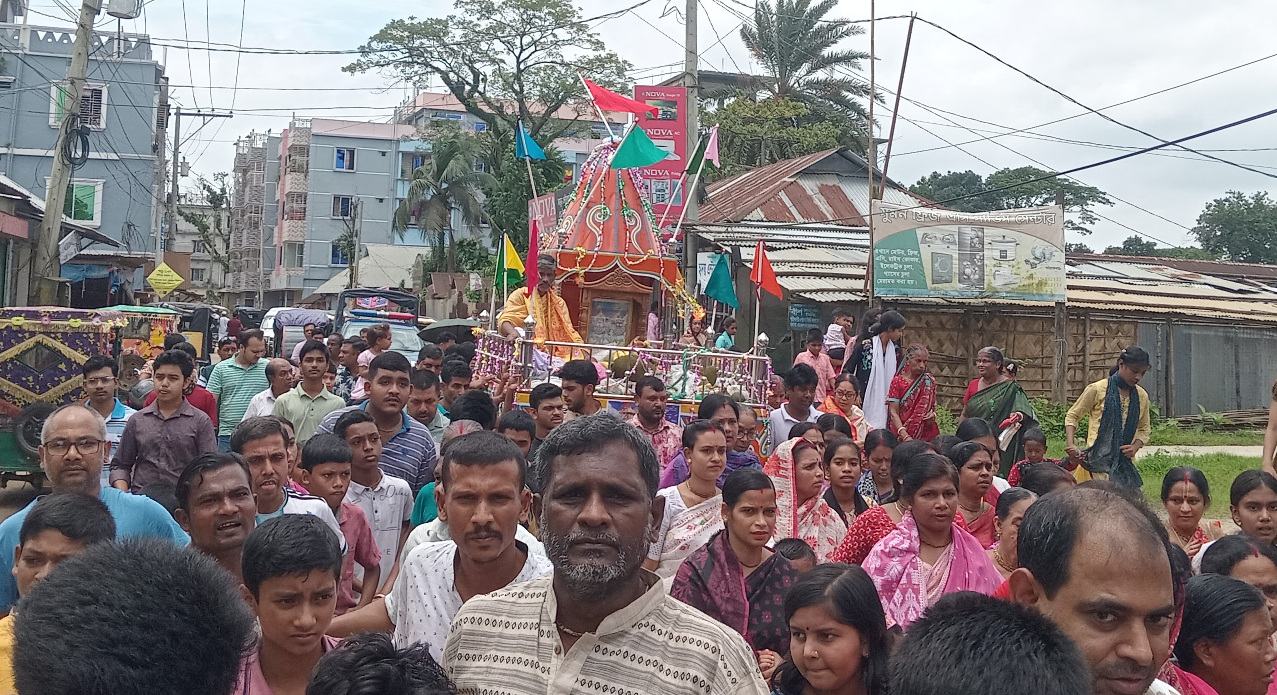 দুর্গাপুরে নানা আয়োজনে জগন্নাথ দেবের রথযাত্রা পালিত